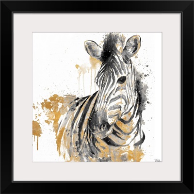 Water Zebra With Gold