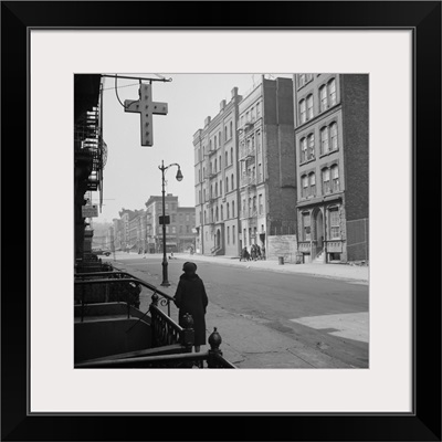 A street scene in Harlem, New York, 1943