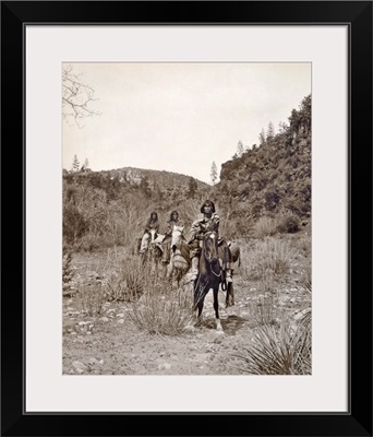 Apache On Horseback, c1903
