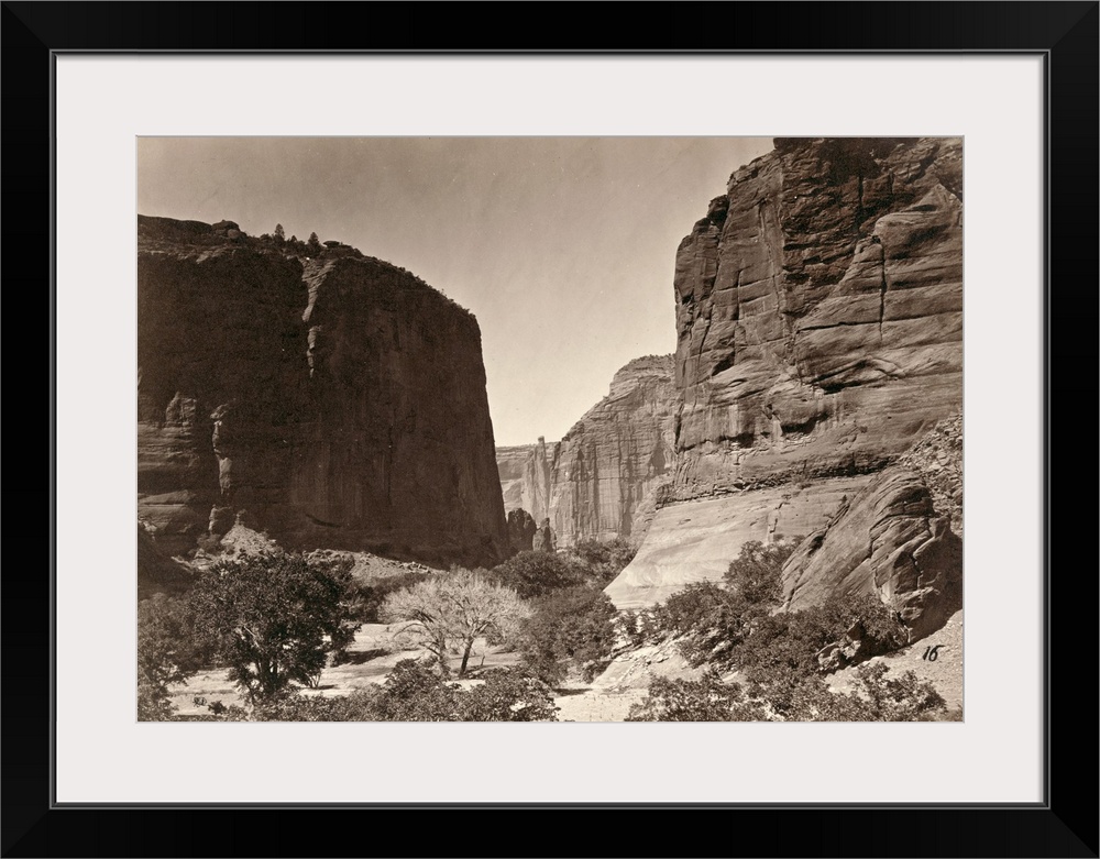 Canyon De Chelly, 1873. Canyon De Chelly, Arizona. Photographed By Timothy O'Sullivan, 1873.