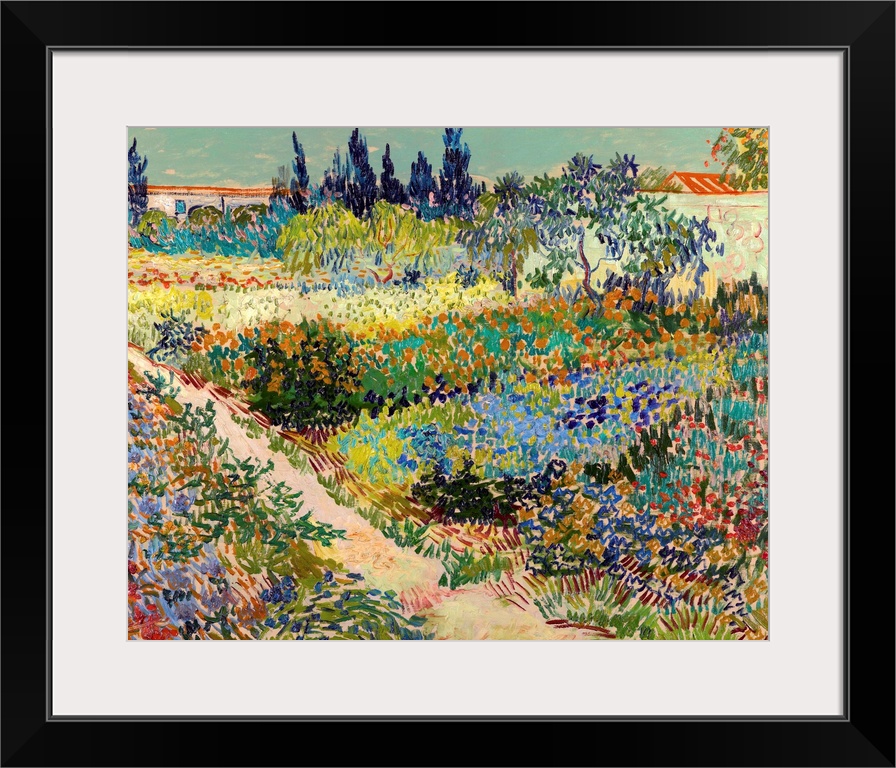 Van Gogh, Garden At Arles. Oil On Canvas, Vincent Van Gogh, July 1888.