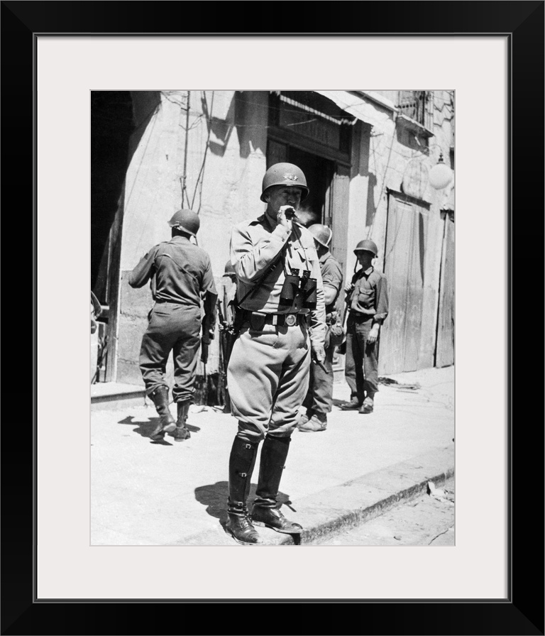 American Army Officer. Photographed In Gela, Sicily, 1943.