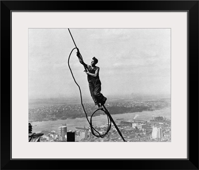 Hine: Steelworker, 1931, atop the Empire State Building
