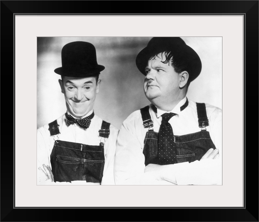 Stan Laurel (left) and Oliver Hardy.