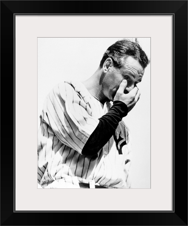 American baseball player. Photographed during Lou Gehrig Appreciation Day ceremonies at Yankee Stadium, New York City, 4 J...