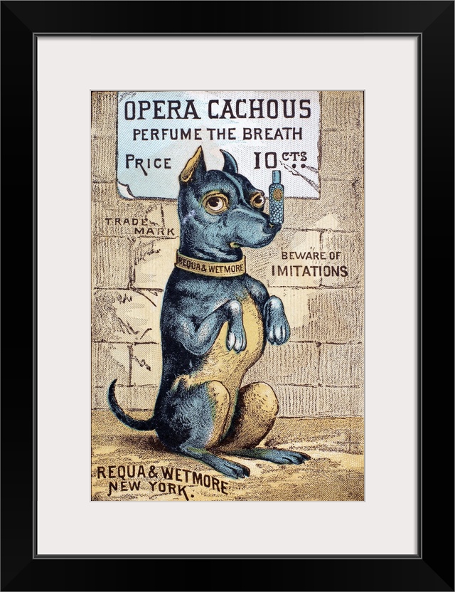 Perfume Advertisement. Opera Cachous Perfume, By Requa And Wetmore, New York. Merchant Trade Card, C1890.