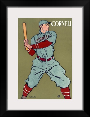 Poster for the Cornell University baseball team, 1908