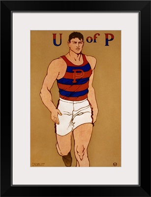 Poster for the University of Pennsylvania track team, 1908