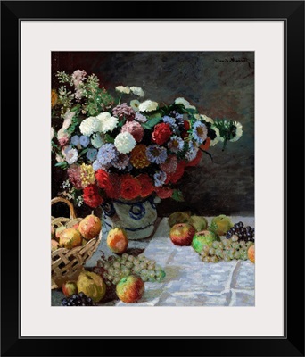 Still Life With Flowers And Fruit, 1869