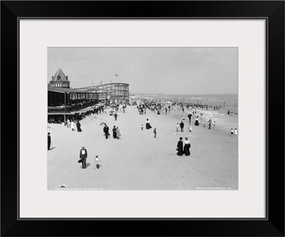 The beach at Rockaway, New York. Photograph, 1904