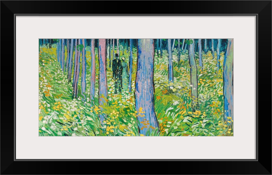 Van Gogh, Undergrowth. 'Undergrowth With Two Figures.' Oil On Canvas, Vincent Van Gogh, June 1890.