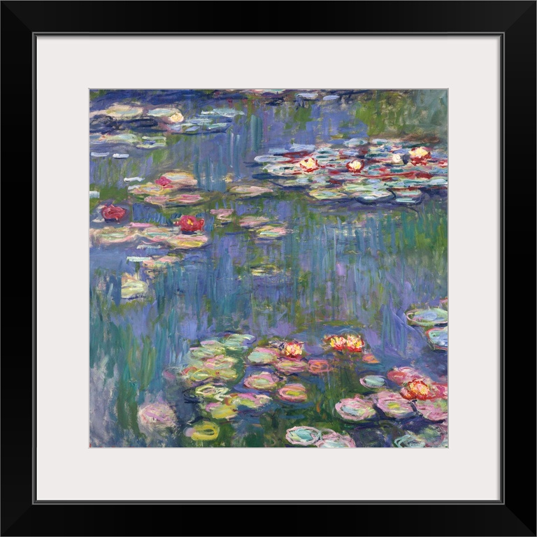 Monet, Water Lilies, 1916. Oil On Canvas, Claude Monet, 1916.