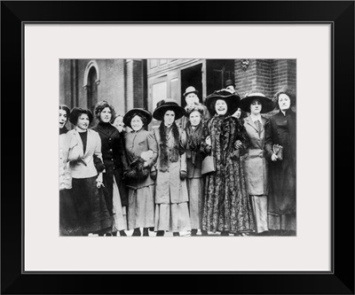 Women workers of shirtwaist factories on strike in New York City, 1909