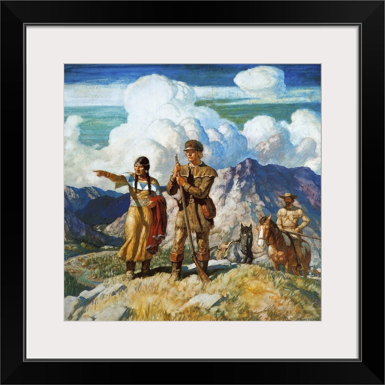 'Lewis and Clark.' Oil and tempera on panel, 1939, by N.C. Wyeth.