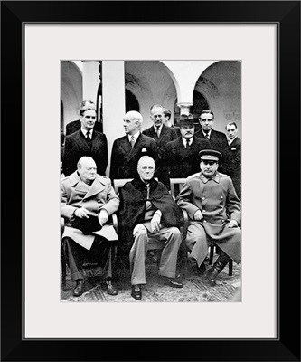 Yalta Conference, 1945, Winston Churchill, Franklin D. Roosevelt and Joseph Stalin