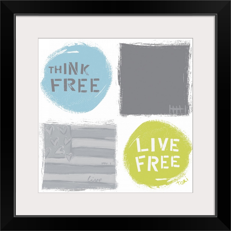 Think Free Live Free Flag