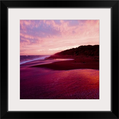 An Australian sunset on a beach