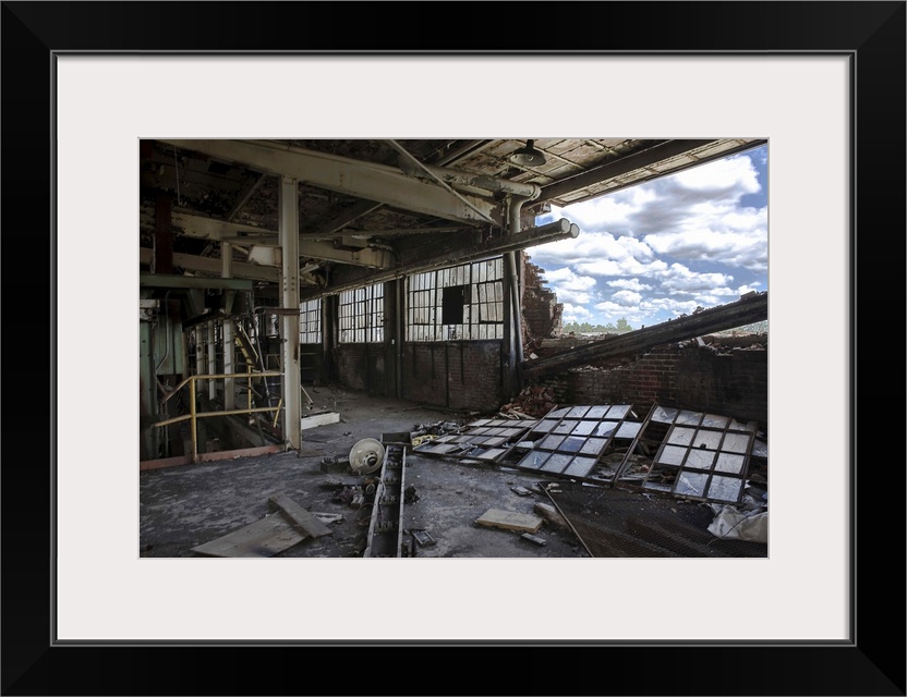 A derelict building