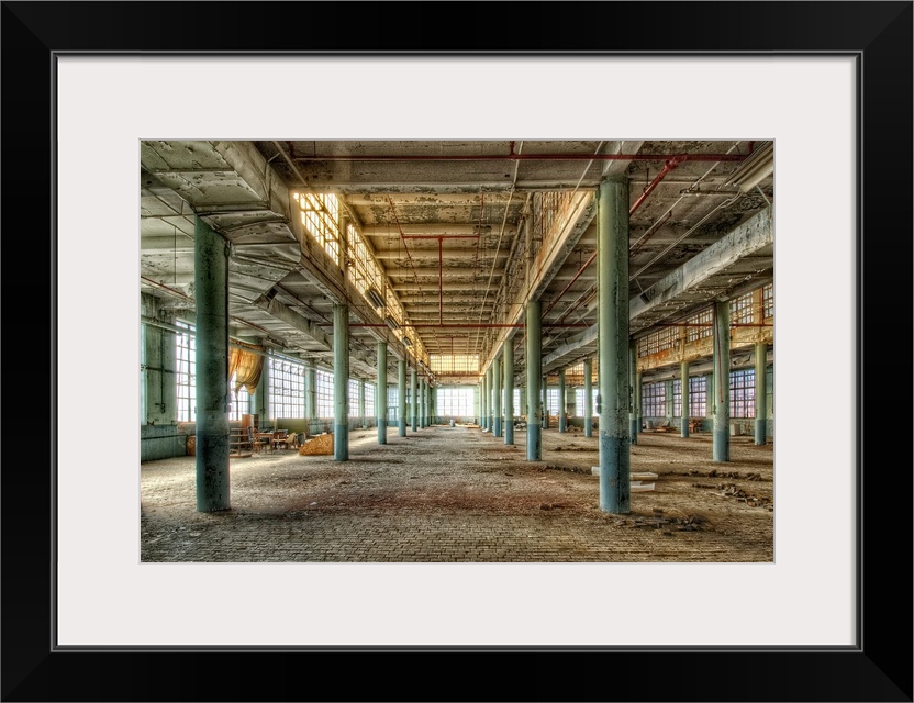 Disused factory interior