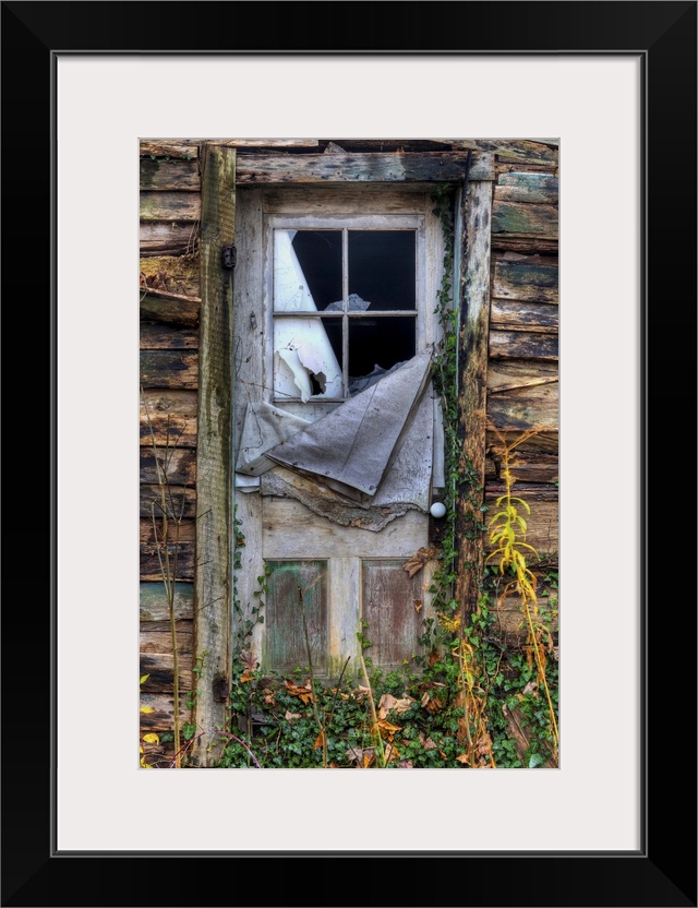 Door on old cabin in Hocking Hills Ohio