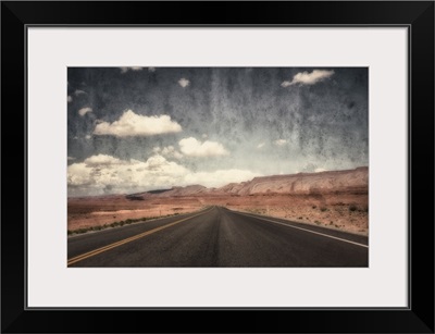 Lonely road in the Arizona desert