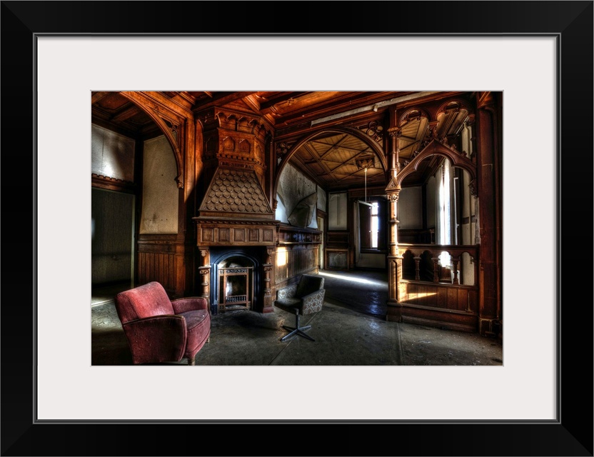 East German gothic stately home interior