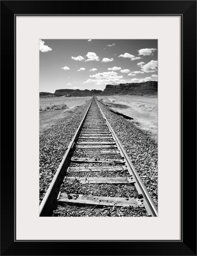 Moab train tracks desert landscape Utah