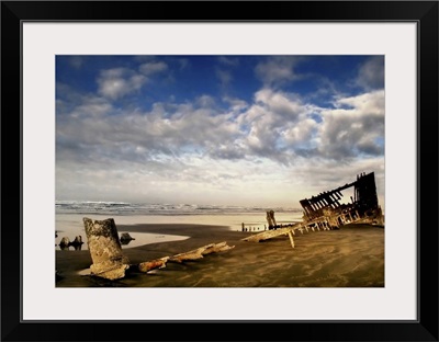 Shipwreck on the beach