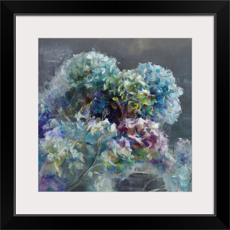 Abstract Hydrangea Dark