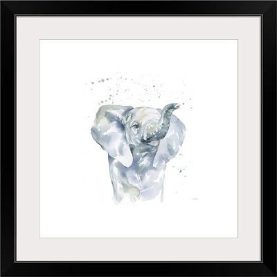 Baby Elephant White Border