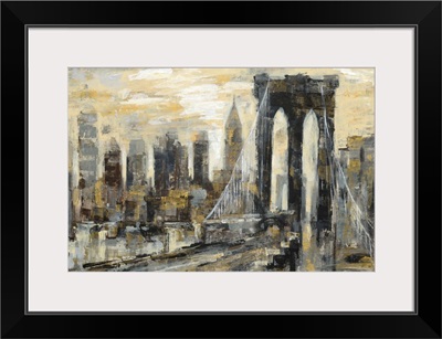 Brooklyn Bridge Gray and Gold
