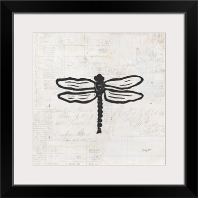 Dragonfly Stamp BW