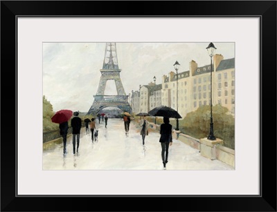 Eiffel in the Rain, Marsala Umbrella