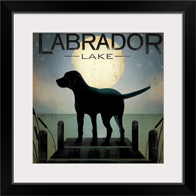 Moonrise Black Dog - Labrador Lake