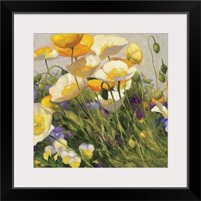 Poppies and Pansies I