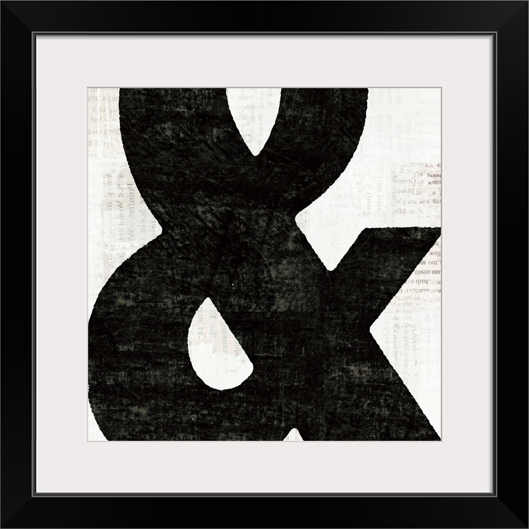 Contemporary painting of an ampersand close-up in the frame of the image.