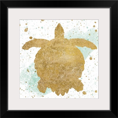 Silver Sea Life Aqua Turtle