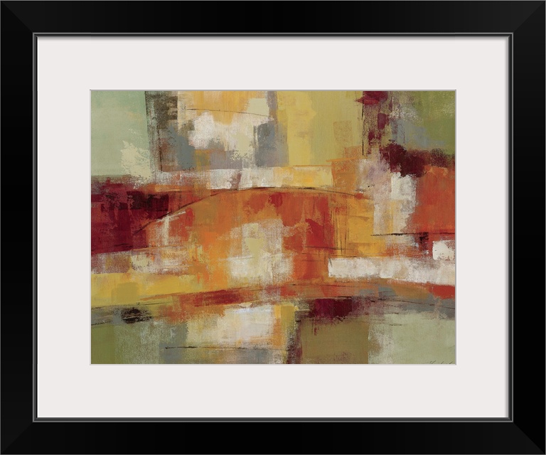 Contemporary abstract art using warm earthy tones.