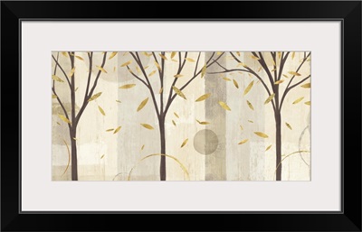 Watercolor Forest Gold I
