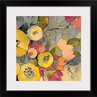 Yellow Floral Duo I