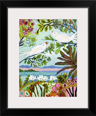 Birds in the Garden I