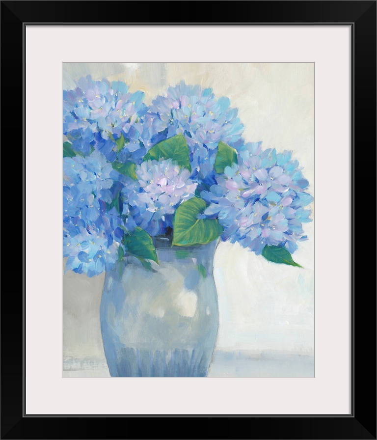 Blue Hydrangeas In Vase I