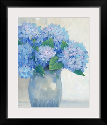 Blue Hydrangeas In Vase I