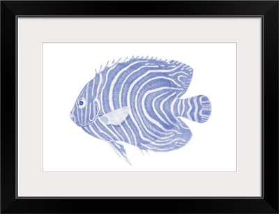 Blue & White Tropical Fish II