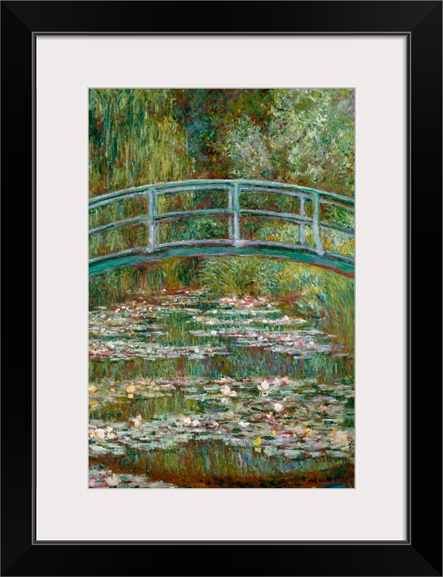 Bridge over a Pond of Water Lilies