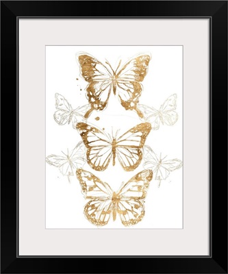 Gold Butterfly Contours I