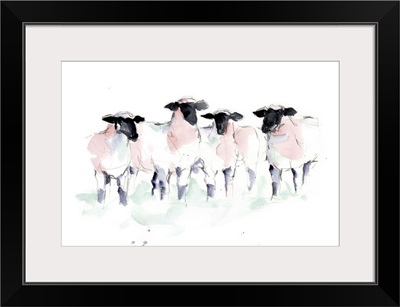 Minimalist Watercolor Sheep II
