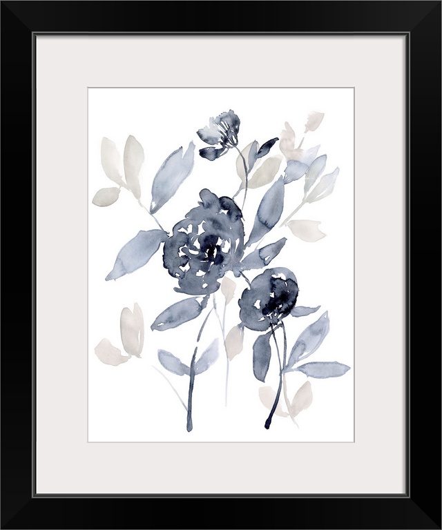 Peonies in Grey I