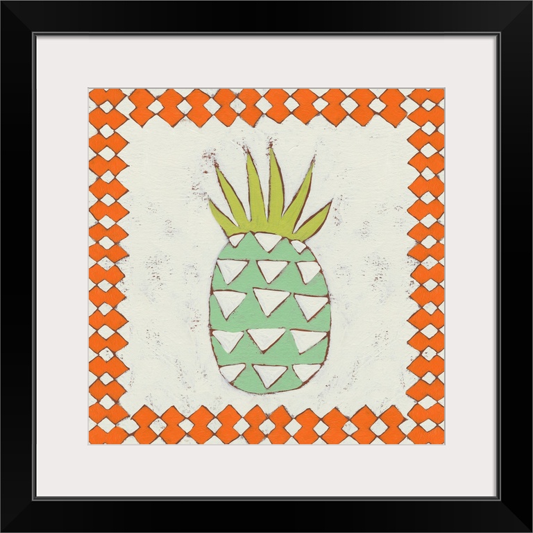 Tropical decor with a fun pineapple motif.