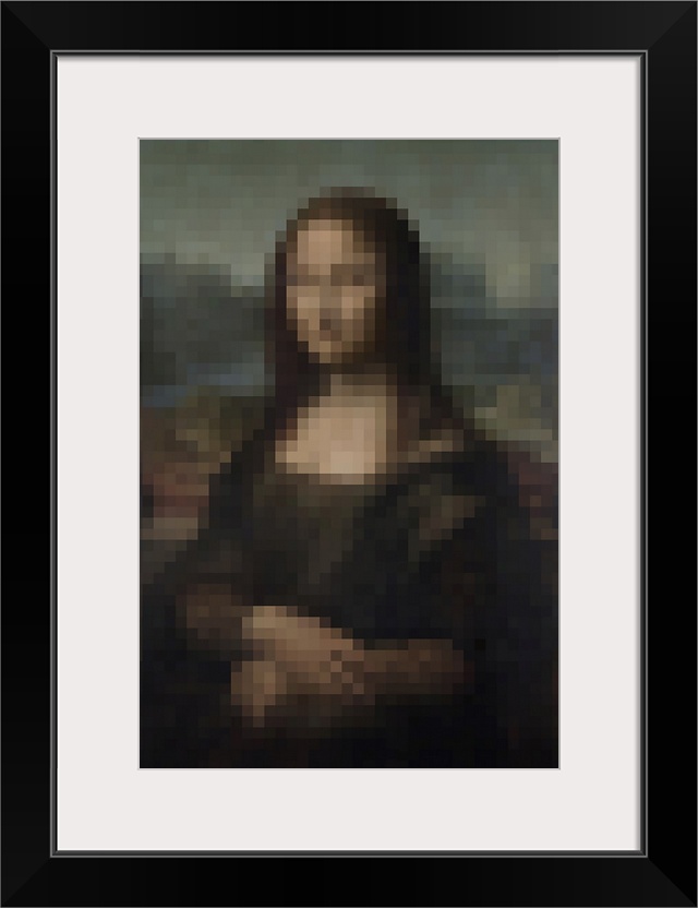 Pixelated Mona Lisa